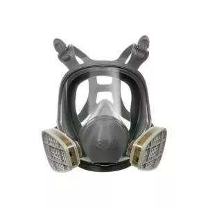 Полнолицевая маска 3M 6900S размер L — многоразовая защита органов дыхания, силиконовый лицевой уплотнитель, регулируемые ремни