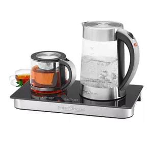 Электрический чайник ProfiCook 1,7 л 2200–2250 Вт стекло и нержавеющая сталь, поддержание тепла, фильтр, индикатор уровня воды