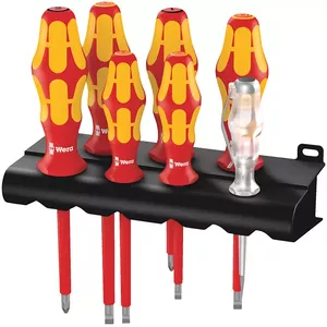 Precision screwdriver set Wera 05006148001 — 7-piece, insulated handles, chrome blades 12.5 cm