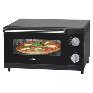 Electric Pizza Maker CLATRONIC MPO 3520 — small 12 L oven, freestanding, 2 heating elements, rotary control