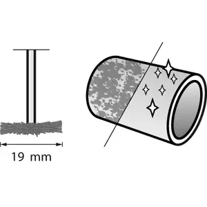 Pre-polishing brush Dremel Carbon Steel Brush 19 mm (428)
