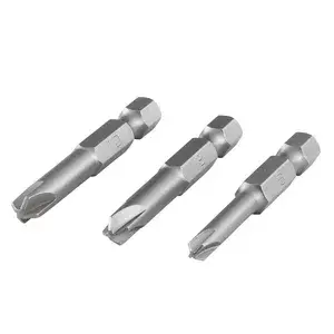 Screwdriver bit set Wolfcraft 3 pcs — Torx T6, T8, T10 Security, 50 mm, 1/4" hex shank