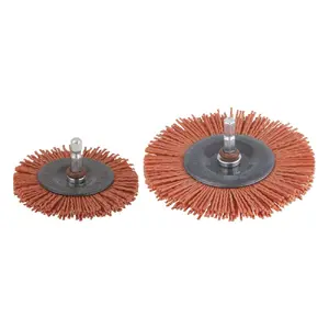 Wire wheel brush, Wolfcraft 1 nylon wheel brush, model 1500000