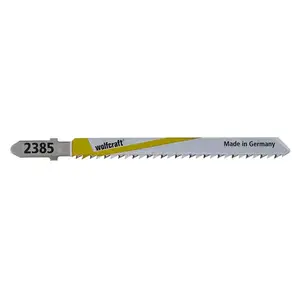 Jigsaw blade Wolfcraft 2385000 — bimetal, 75 mm working length, 2.5 mm tooth pitch, max cut 30 mm, 2 pcs