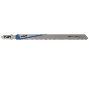 Jigsaw blade Wolfcraft 3549000, HSS, for aluminium & steel, working length 110 mm, tooth pitch 1.2 mm, 2 pcs
