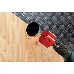Hole saw, Wolfcraft Bi-metal single, Ø 2.9 cm, for drill, suitable for drywall, metal, plastic, plywood, steel, wood