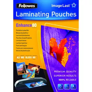 Laminator Pouch A3 80 Micron 100pcs Fellowes 5306207