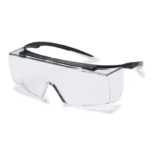 Uvex 9169585 aizsargbrilles Melns, Caurspīdīgs