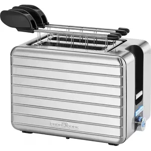 ProfiCook PC-TAZ 1110 2 šķēle (-s) 1050 W Melns, Nerūsējošs tērauds