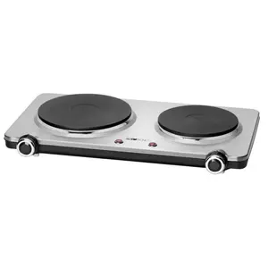Countertop sealed plate hob CLATRONIC DKP 3668 E — 2-zone, stainless steel, 230V, 2.5kW, rotary control