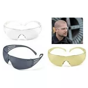 Safety glasses 3M SecureFit SF202AF — gray-transparent lens, secure fit