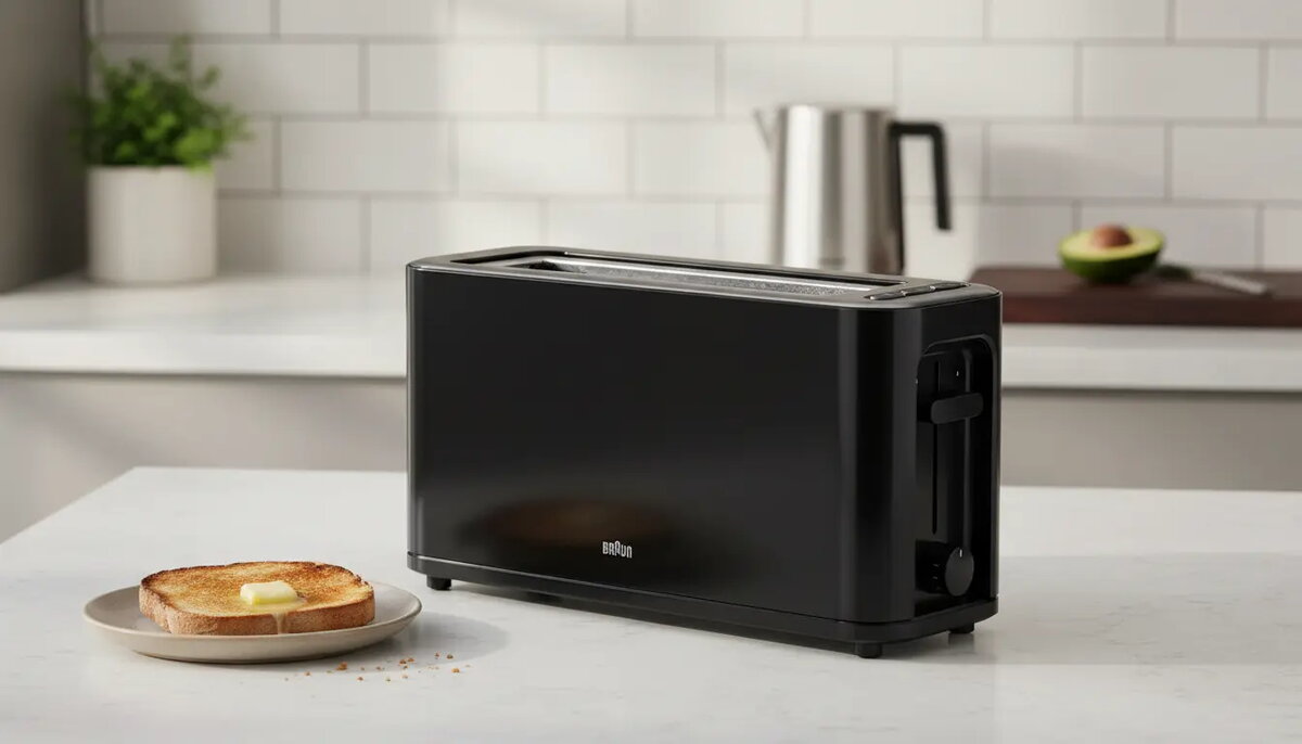 Toaster Braun HT3110 Black Photo 3