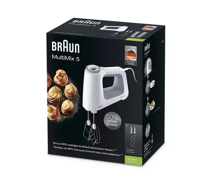 Миксер ручной Braun HM 5000 WH Photo 4