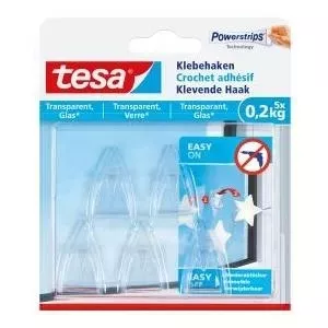 Līmlente Tesa 77734-00000 iekštelpām, caurspīdīga, priekš stikla, noturība 0.2 kg