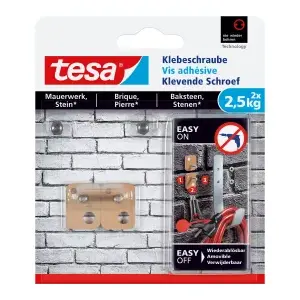 Универсальный крючок TESA 77902-00000 Бежевый Внутренний и наружный 2 шт