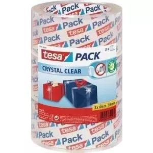 Packing tape Tesa Packband 57831-00-01 transparent, 66 m × 50 mm, pack of 3 rolls