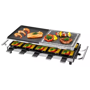 ProfiCook PC-RG 1144 raclette grill 1700 W Black, Satin steel