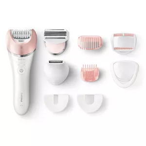 Epilator Philips Satinelle Advanced BRE640/00 — 32 tweezers, 17 discs, Wet & Dry, Li‑Ion built‑in battery