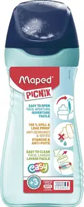Ūdens pudele Maped PICNIK ORIGINS 0,43 l, zila/tirkīza, atverama ar paceļamu vāciņu, necaurumojama