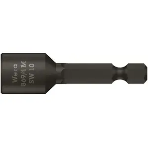 Nut driver bit Wera 05060255001, hexagonal shank 1/4" (4 mm), length 65 mm, 1 pc