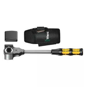 Wera 8002 C Koloss 1/2" square drive ratchet, stainless steel, black/yellow handle