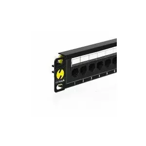 Patch panel NETRACK 104-16, 16 ports, 1U rack mount