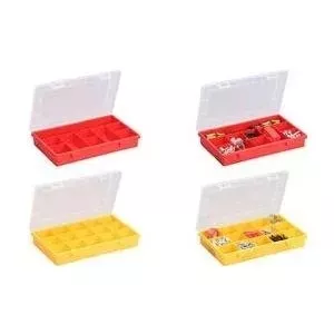 Storage box allit EuroPlus Basic 29/9 red polypropylene impact resistant
