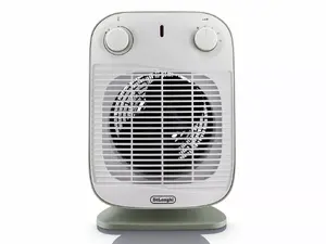 Fan electric space heater De’Longhi HFS50B20.GR, indoor, 2000 W, IP21, 850–2000 W, up to 60 m³, green/white