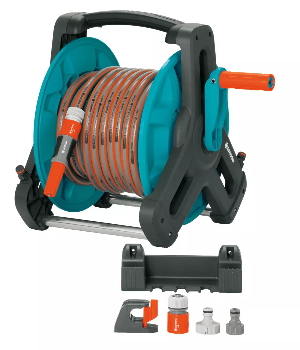 Grunts stāvošs ruļļi Gardena Wall-Fixed Hose