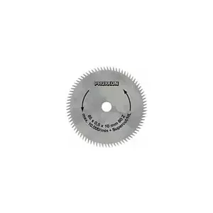 Circular saw blade Proxxon 28731, 85 mm diameter, 0.5 mm bore, for wood and plastic