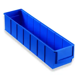 Small parts box Allit 456540 Polypropylene Blue 91x400x81 mm