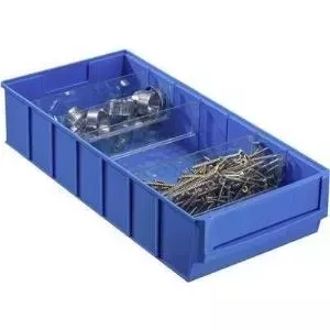 Storage box Allit 456550, dimensions 185×400×81 mm, blue, plastic