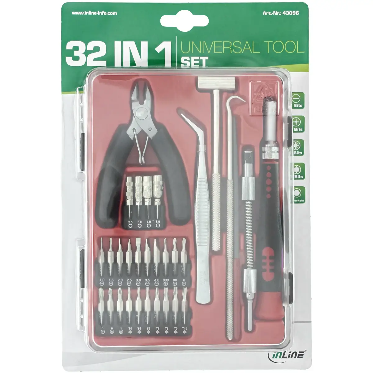 InLine Universal-Tool-Set 32in1 Tool Kit Photo 2