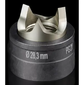 Metāla Rittal AS 4055.128 paneļu urbis (apaļš) nerūsējošajam tēraudam, PG 21, Ø caurums