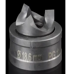 Terminal punch plate Rittal AS 4055.518 for steel sheet, PG 11 / Ø-Loc, metallic