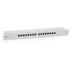 Patch Panel Equip 16-Port Cat.6 Shielded Light Grey