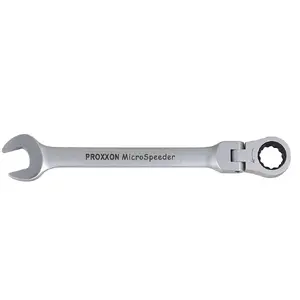 Open-end wrench Proxxon 23 046 — 9 mm, chrome‑vanadium, stainless finish, 1 piece