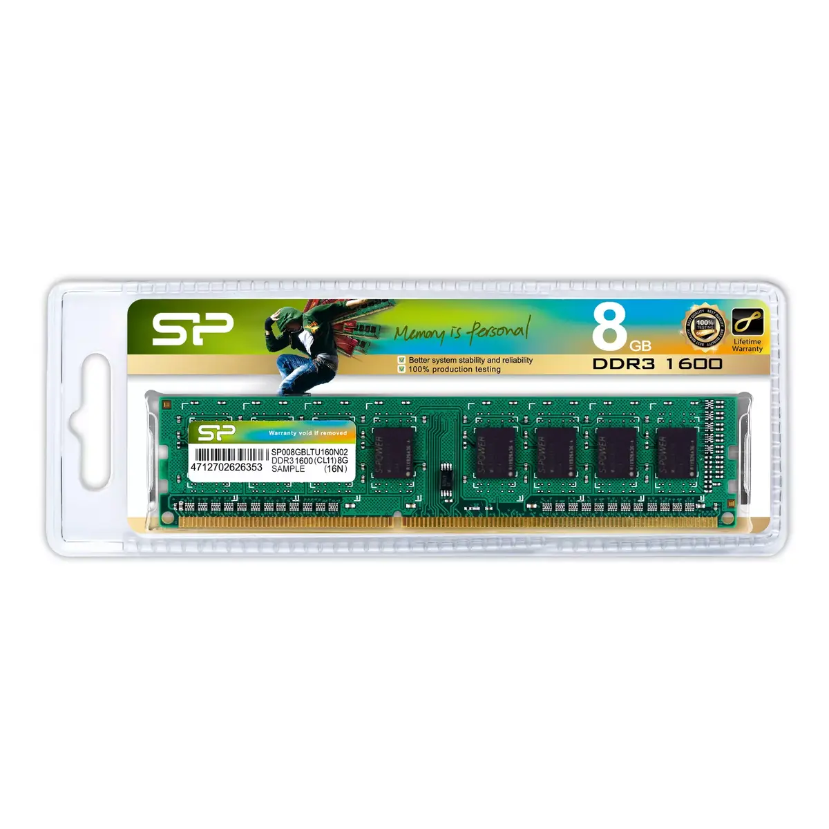 Silicon Power DDR3 UDIMM 8 GB 1600 MHz Photo 2