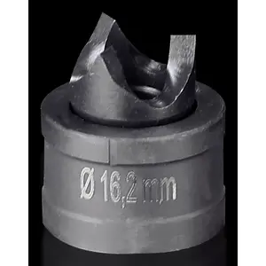 Metal punch plate Rittal AS 4055.516 for steel sheet, round holes M16, black