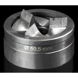 Rittal AS 4055.550 lokšņu metāla perforators tēraudam, apaļas caurumu veidne (modelis 4055550), metāliska apdare