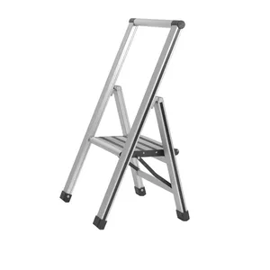 Household ladder WENKO Aluminium design folding stepladder 1-step 601010100