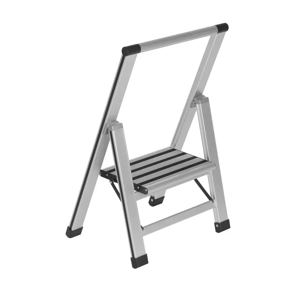 Household ladder WENKO Aluminium design folding stepladder 1-step Photo 3