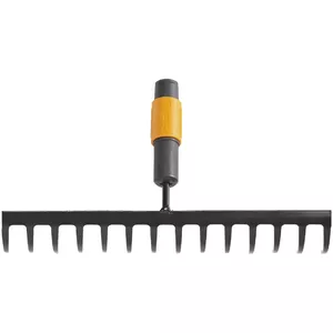 Грабли садовые Fiskars 1000653 — для листьев и почвы, металлические зубья, эргономичная ручка