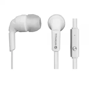 Austiņas ESPERANZA TH109W — vadu in-ear austiņas, 20–20000 Hz, vads 1.2 m, baltas