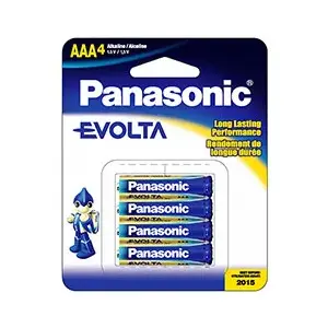 Alkaline AAA single-use battery Panasonic Evolta 1.5V, pack of 4