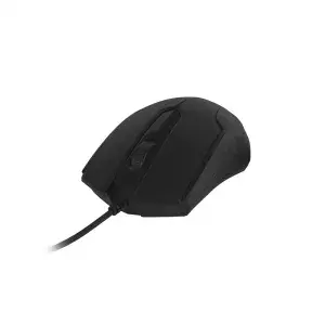 Pele ART AM-93 — labročai paredzēta ofisa optiskā USB Type-A, 1000 DPI, 2 pogas, ritentiņš, melna