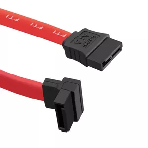 SATA I right-angle 0.5 m cable QOLTEC S - R/A 0.5m, female-to-female connector