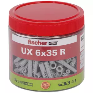 Дюбель Fischer 531027 Нейлон Круглый 185 шт