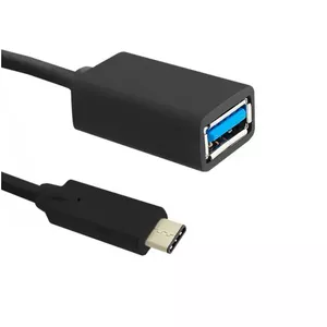 USB cable QOLTEC USB-C to USB-A 0.2 m — USB 3.2 Gen 1 (3.1 Gen 1), black