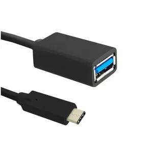USB cable QOLTEC USB C to USB A 0.5 m — USB 3.2 Gen 1 (3.1 Gen 1), black